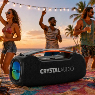 Crystal Audio Groove 100 ΒΤ Ηχείο Bluetooth 100W με Διάρκεια Μπαταρίας έως 8 ώρες Μαύρο